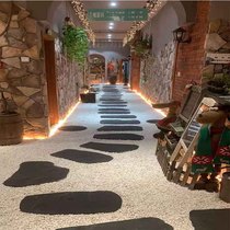 Natural Green Slate Stone stone Stone Courtyard Garden Lawn Mats Stepping Stone Walking Stone Outdoor Landscaped anti-slip paving slabs