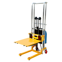 Shanghai electric forklift stacker lifting platform 1 ton small portable rechargeable manual luggage car hydraulic truck