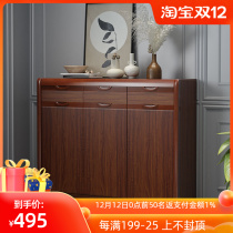 New solid wood shoe cabinet pure solid wood bar home door 2021 explosive living room locker door door entrance cabinet