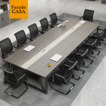 Conference table and chair combination Long office desk Training table Negotiation table Workbench long table Small simple modern furniture