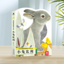 Billy Rabbit bright and beautiful touch book series Fun touch book for infants and young children 0-3 years old Tear not rotten Early education books Enlightenment cognitive books Newborn picture books Childrens books