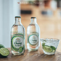 24 bottles of Thailand imported Elephant brand sugar-free Elephant soda Lime sparkling water Whole box mineral water Mojito drink