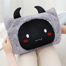 Wood forest explosion-proof hot water bag charging warm baby female belly cute plush hot water bag warm hand treasure