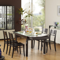 Red Apple Furniture Minimalist Modern Home Dining Table And Chairs Combined Retractable R211-42 Actually Home