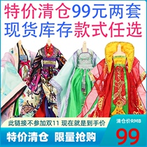 Special clearance bjd6 points ancient costume doll clothes handmade clothing customized 31cm can be worn