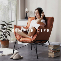 Modern minimalist light and luxurious Nordic single sofa chair Leisure chair Living room Small family Type bedroom balcony reading Tiger chair