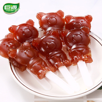 Juyuan Bear Hawthorn Lollipop 200g Childrens Snacks Nutrition and Healthy Hawthorn Preserved Bears Hawthorn Cake