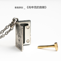 Vertical original Shawshank redemption personality creative 925 sterling silver pendant necklace inspirational boyfriend and girlfriend gift