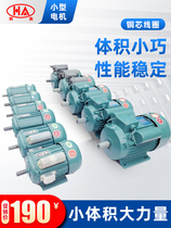 Hanao motor Household 220v single-phase small motor 380V three-phase miniature national standard copper core bench drill asynchronous motor