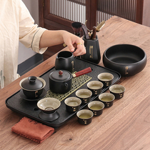 Light luxury whole set of kung fu tea set high-end home business living room office to send people to guests bubble teapot gift