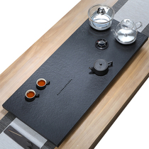 Whole black gold stone tea tray Tea set Automatic kettle One simple household dry bubble stone tea table Tea sea