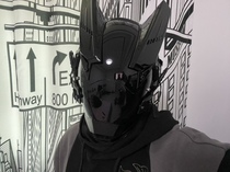 Saibo Punk Mask Cosplay Functioning Scenery Sword Functioning Star Wars Fake Face Rider Mask Shading