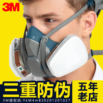 3M gas mask Spray paint special 650P protective mask Industrial dust anti-toxic chemical gas anti-odor breathing
