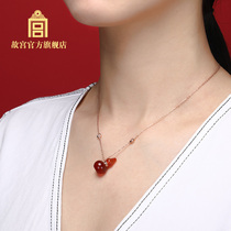 The Palace Museum Fu Lu dependent pendant Red Agate Yellow Agate Necklace Birthday gift The Palace Museum official flagship Store