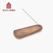  Imperial Palace Chengxiang incense plate Ancient white glaze Yellow sand Glaze Birthday Gift Imperial Palace official birthday gift