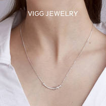 Vig smile necklace female sterling silver choker 2021 New Net red summer fashion elegant temperament thin model