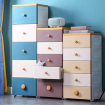 Plastic drawer storage cabinet Multi-layer household snack box Toy clothes storage cabinet Baby baby childrens wardrobe