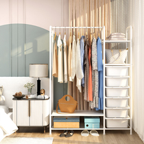 Simple drying rack household floor bedroom multifunctional hanging clothes drawer finishing storage locker multi-layer coat rack