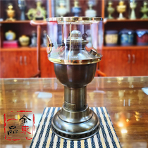 Blast lamp Kerosene air lamp Pure copper Chaoshan Chinese tea set Boiling water tea coffee stove Kung Fu tea winding lamp
