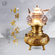 Special offer kerosene lamp Air lamp Pure copper Chinese tea set Kettle Tea stove Tea lighting Old oil lamp