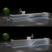 Large company paint Office reception desk Hotel cashier bar Simple welcome consulting desk Spot