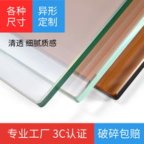 Custom tempered glass table table round table tea table glass round square shaped custom table