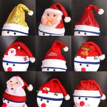 Christmas Hat Hairpin Clip Childrens Kindergarten Head Accessories Women Elk Deer Adult Santa Hat Decoration Dress Dress