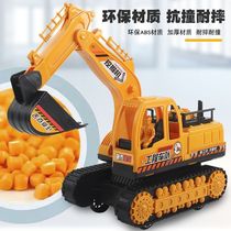 Large excavator toy car Excavator hook machine excavator Childrens boy toy beach engineering car car