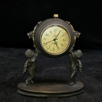 Antique Bronze Watch Collection German Old Antique Mechanical Clock Antique Miscellaneous Alarm Clock Ornaments Collection Special Price