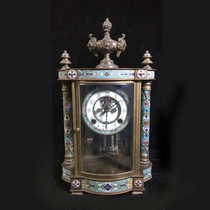 Classical Tai Blue Clock Old - style retro - string mechanical bell Ming - Car Movement Home Creative Living Room Clock