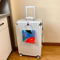 Dream traveler retro trolley case universal wheel aluminum frame suitcase 20 boarding case male 24 password luggage female 26 inch