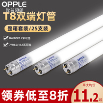 Op lighting T8 tube LED replacement fluorescent tube long energy-saving tube full set of 1 2 m tube bracket