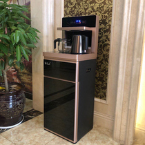 Water dispenser household automatic water supply vertical vertical lower bucket intelligent hot and cold multi-function remote control high-end tea bar Machine