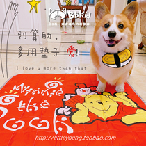 Small B value clearance multifunctional pet small dog mat fence mat sofa dog cage mat cartoon anti-slip mat