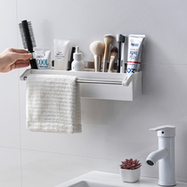 Punch-free bathroom shelf wall-mounted toilet towel rack toilet simple creative storage shelf