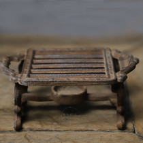  Antique ironware Iron stove Chinese tea mat Desk Tea maker Classical space aesthetic furnishings Decorative furnishings