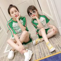 Pro-sub-dress mother womens clothing sports girls suit summer clothing 2022 new foreign air Han series mother-son loading summer two sets