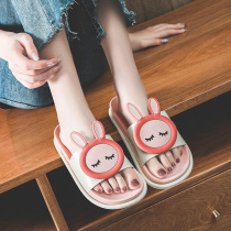 Bathroom household cool slippers Summer Rabbit cartoon cute home indoor bath non-slip deodorant dirty couple slippers