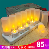 12 seats have a cup of white shell charging candle lights wedding bar Stage Club for Buddha birthday script room escape