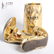 Dance shoes belly dance exercise shoes Indian dance stage table performance beef tendon soft gold shoes practice shoes Egyptian womens shoes