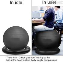 Yoga ball with fixed ring thickened explosion-proof balance ball yoga ring Children pregnant women inflatable midwifery ball fitness ball