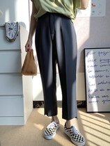 choi son | yet another king fried birdie-legged anti-wrinkle western pants | Explicit Legs Straight 100 Tactile Commute 90% Pants