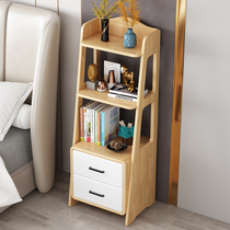 Bedside Solid Wood Shelve Bedroom Bookcase Home Lockers Subliving-room Simple Bookcase Nordic Balcony Containing Shelf