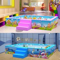 Early education parent-child kindergarten playground soft ocean ball pool Childrens fence rectangular combination wave ball pool