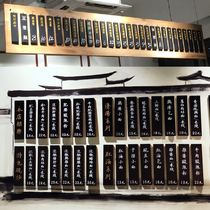 Black creative dish card handwritten custom personalized wooden listing wooden signboard Solid wood menu price tag Wooden card engraving