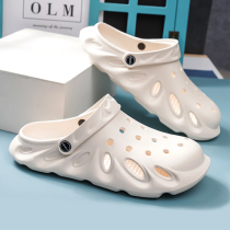 Men Cave Cave Shoes Summer Slippers Men Wave Outdoor Wear 2021 New trendy Anti-slip lovers Two wearing Baotou sandals