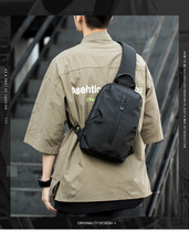 Hong Kong Chest Bag Men Sports Slanted Satchel 2021 New Tide Card Fashion Youth Single Shoulder Small Backpack Bag