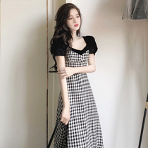 2021 spring new femininity socialite dating long dress French retro with coat slim slim dress