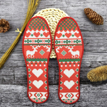 Cross stitch insole hand embroidery 2021 new animal style cotton semi-finished embroidered insole men and women