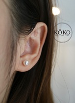 KOKO pearl Japan direct mail stud earrings fashion piece strong light Made in Japan akoya5mm Japanese craftsman